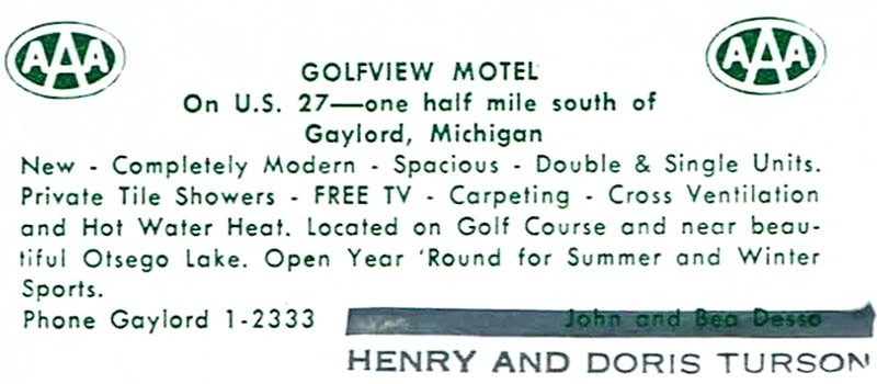 Golfview Motel - Vintage Postcard (newer photo)